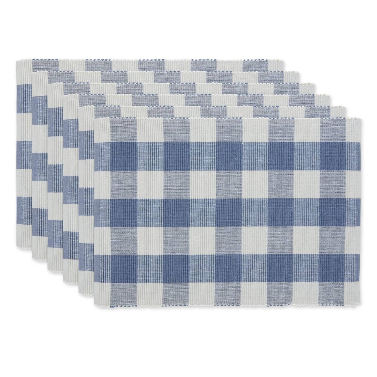 DII® Buffalo Check Ribbed Placemat, 6ct.